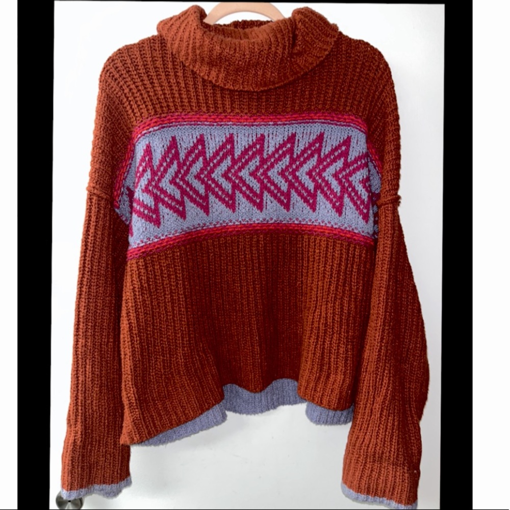 Free People oversized chunky knit sweater